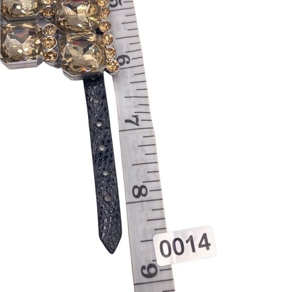 Chocolate Rhinestone Boho Indie Slave Bracelet Ring - Picture 5 of 5